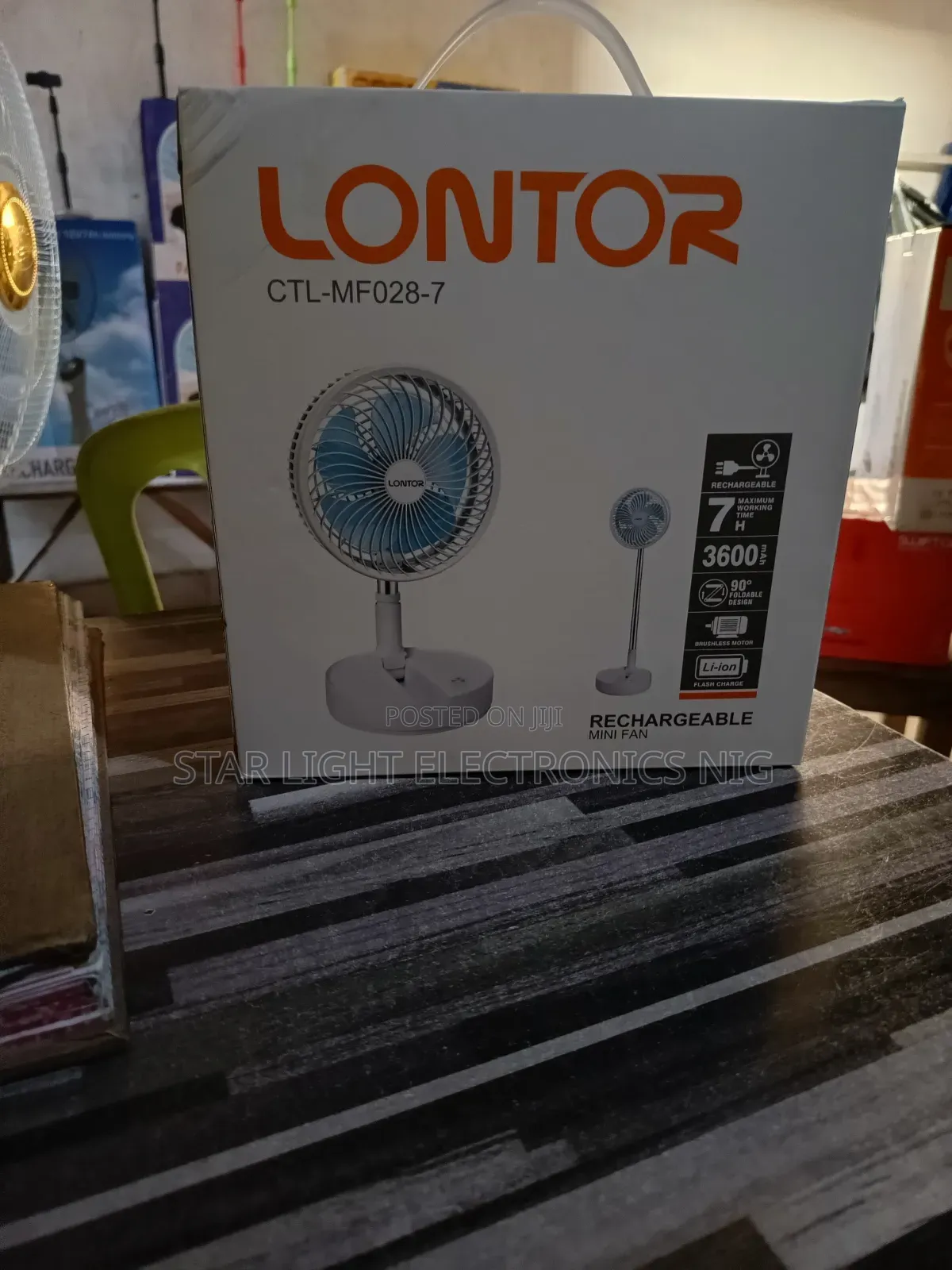 Rechargeable Foldable Fan