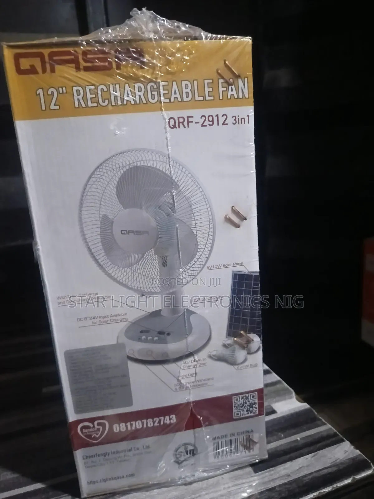 Qasa Table Fan 12 Inches
