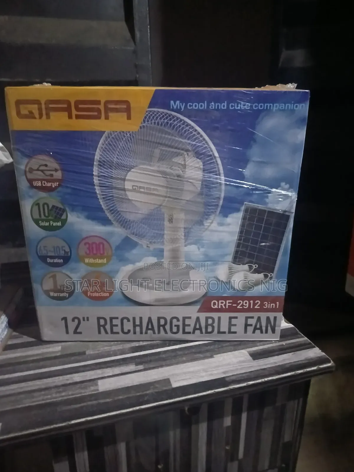 Qasa Table Fan 12 Inches