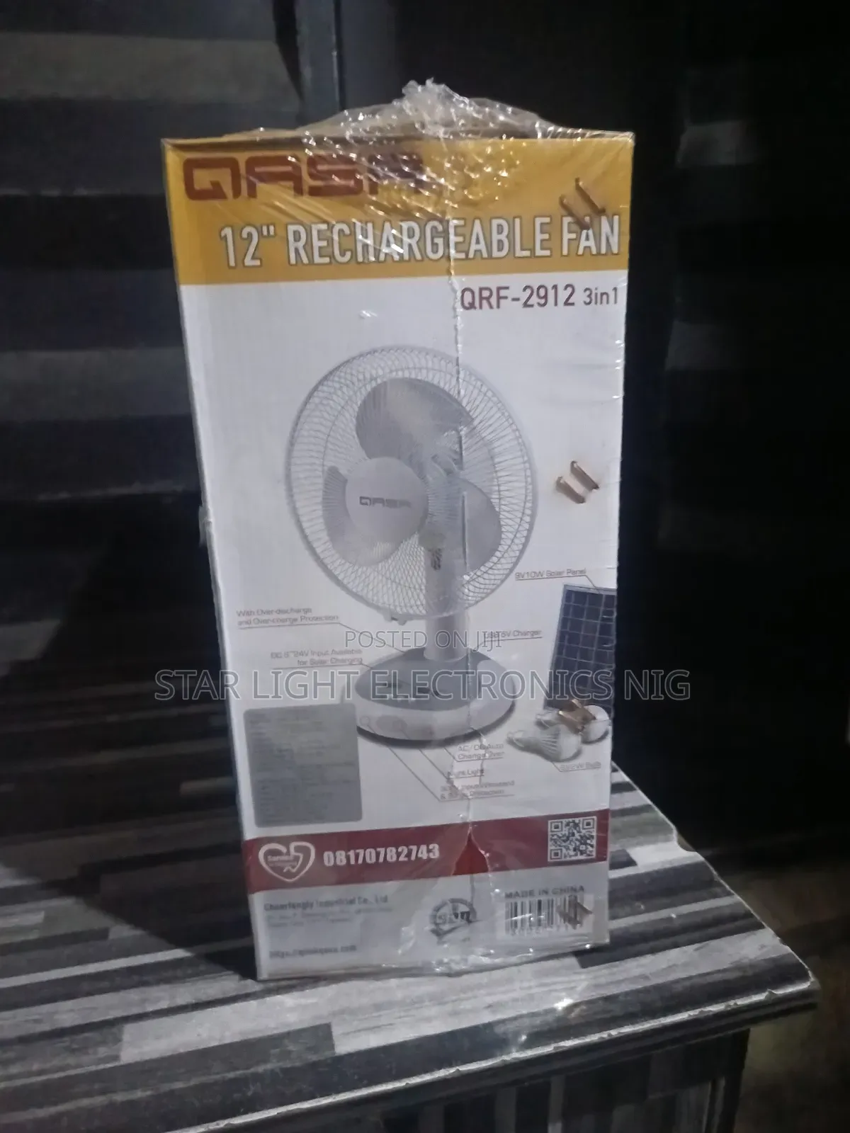 Qasa Table Fan 12 Inches