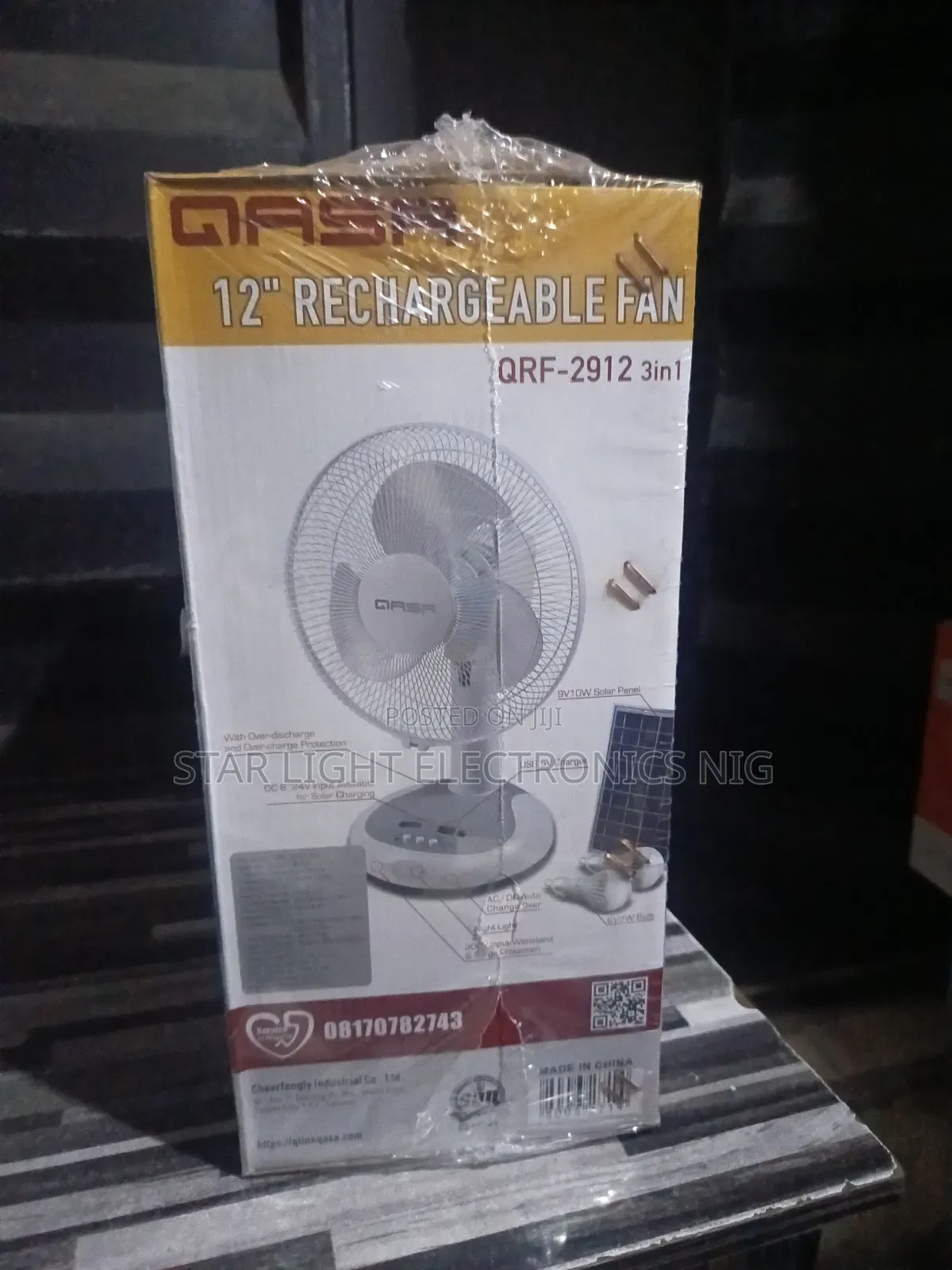 Qasa Table Fan 12 Inches