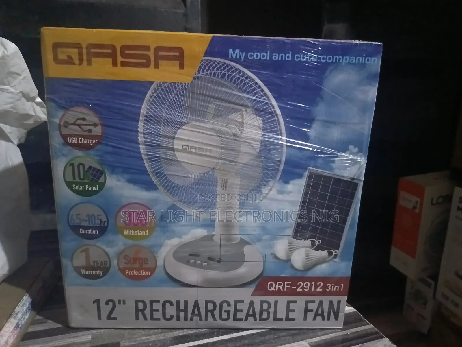 Qasa Table Fan 12 Inches