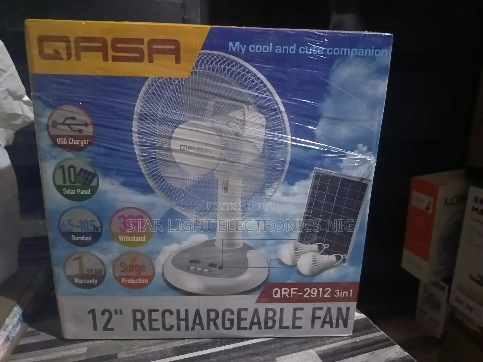 Qasa Table Fan 12 Inches