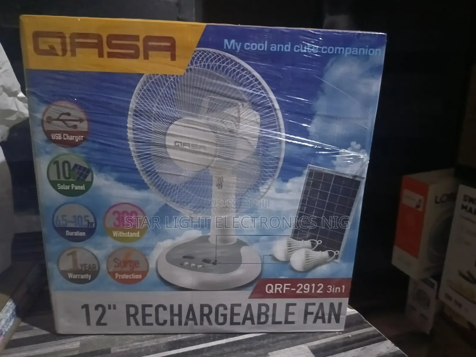 Qasa Table Fan 12 Inches