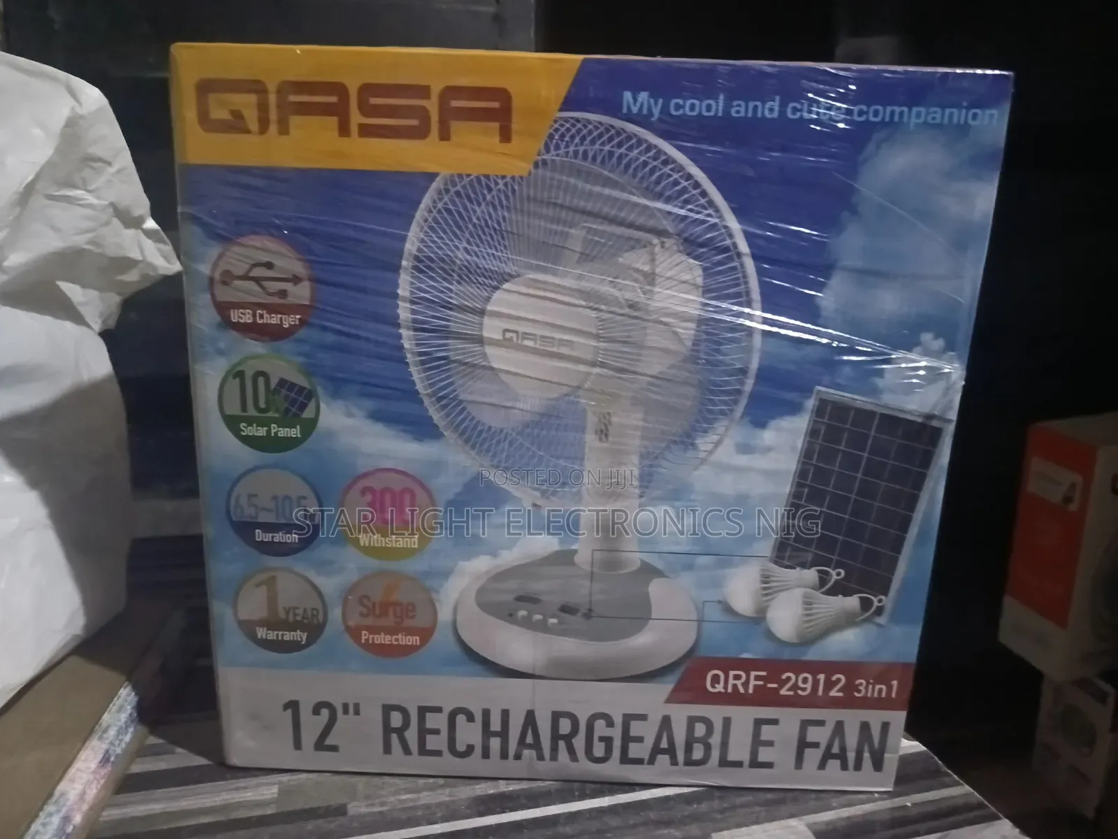 Qasa Table Fan 12 Inches