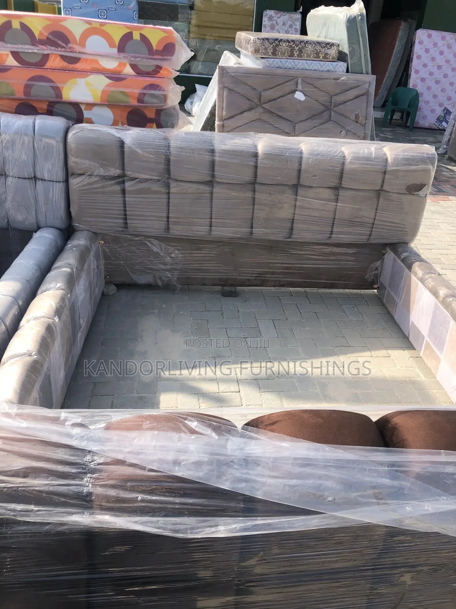6 by 6 Puffy Bed Frame