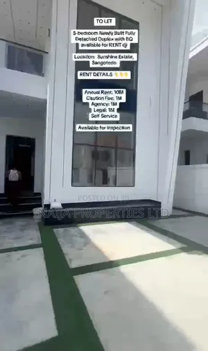 5bdrm Duplex in Blenco, Sangotedo for rent