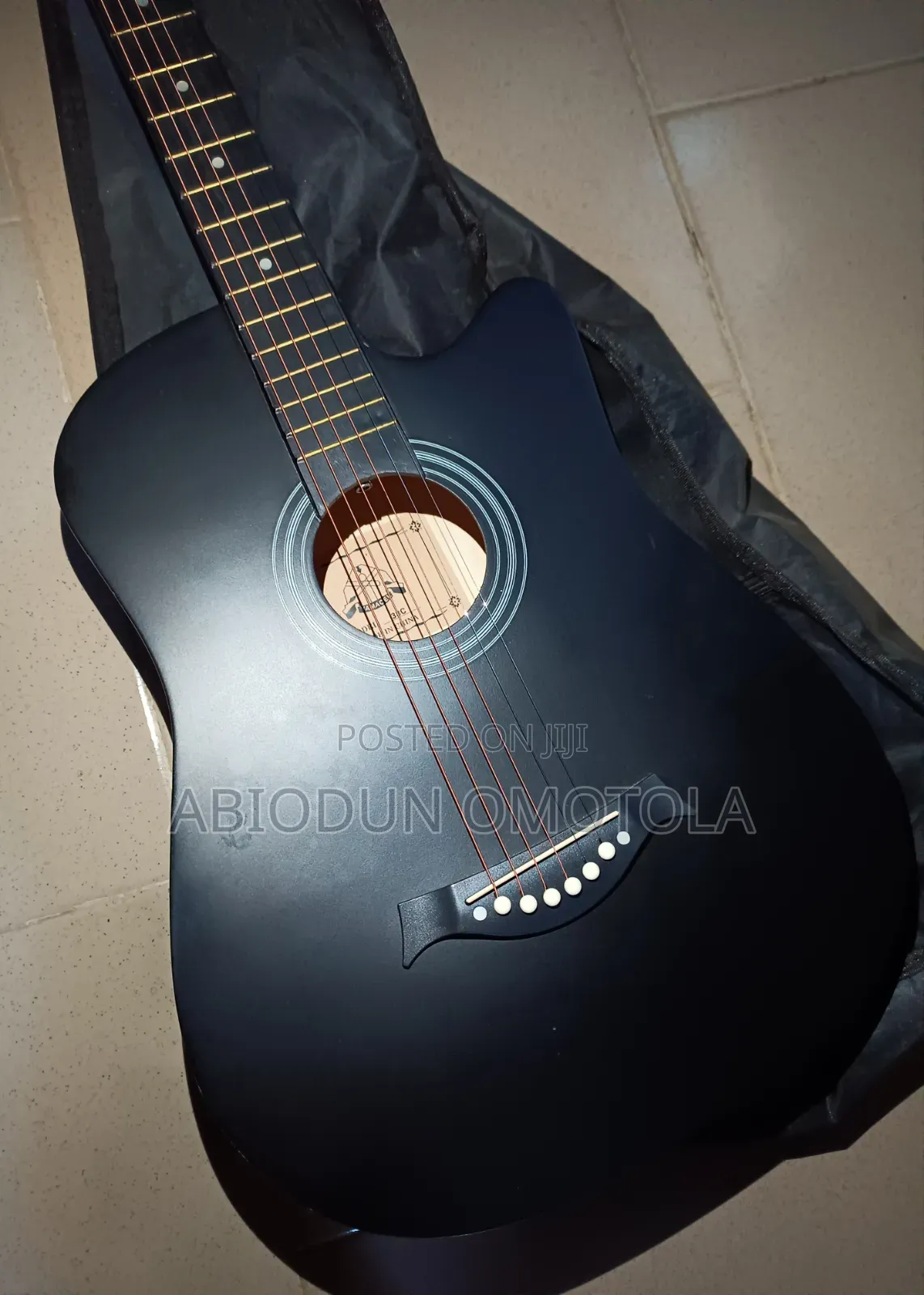 Black Acoustic Guitar