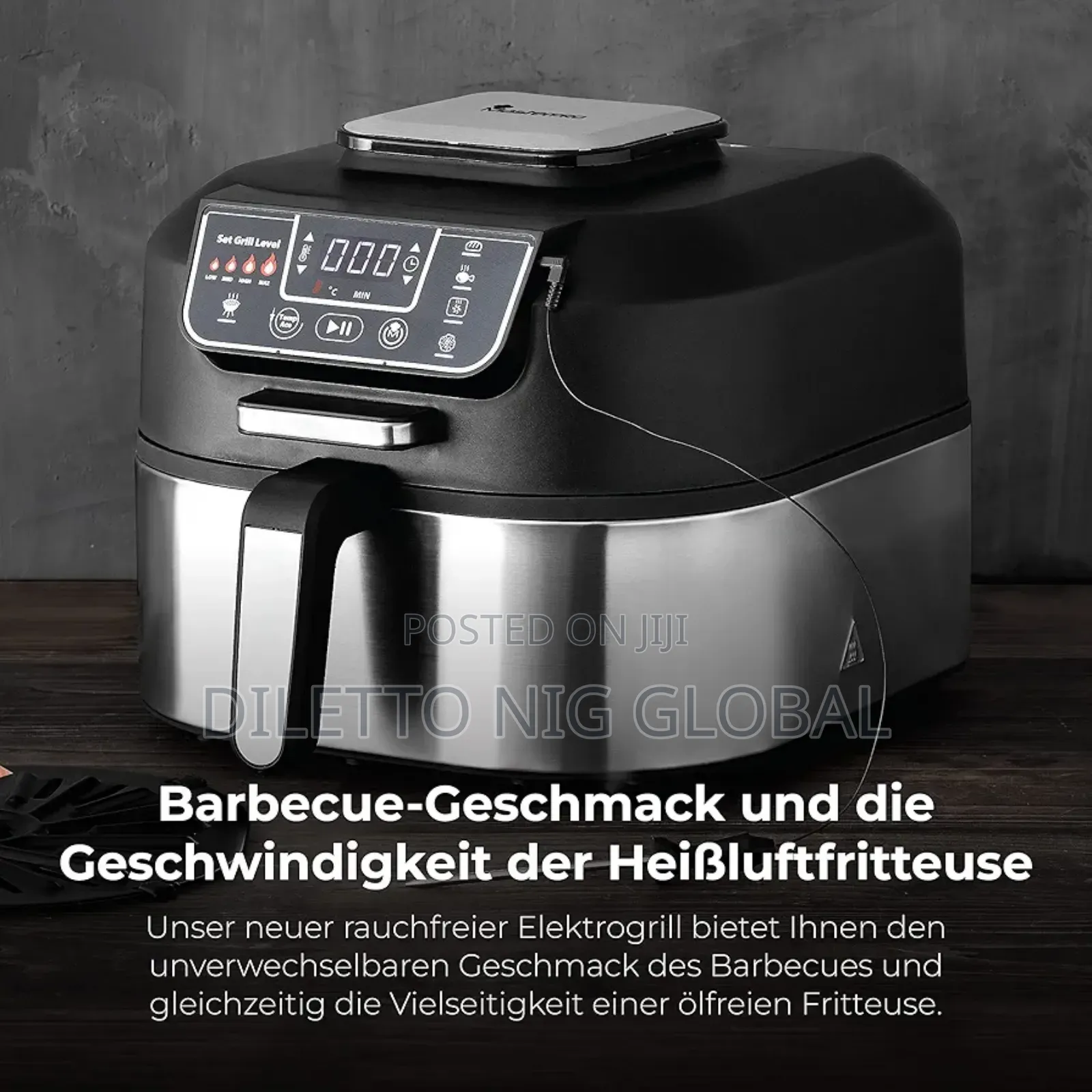 Smokeless Grill, Electric Grill With Cyclonic Air Max Technology