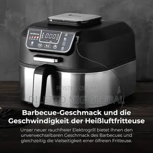 Smokeless Grill, Electric Grill With Cyclonic Air Max Technology