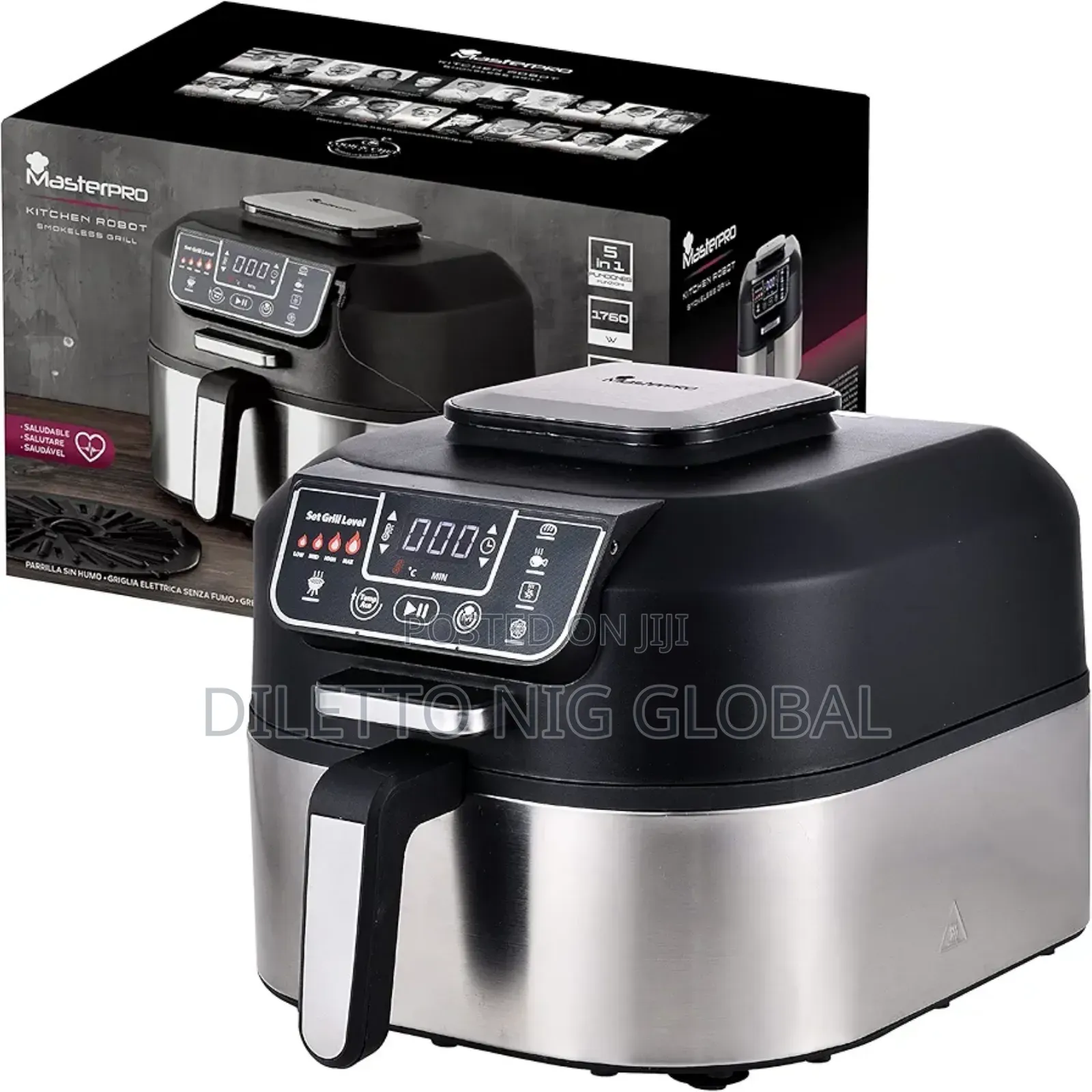 Smokeless Grill, Electric Grill With Cyclonic Air Max Technology