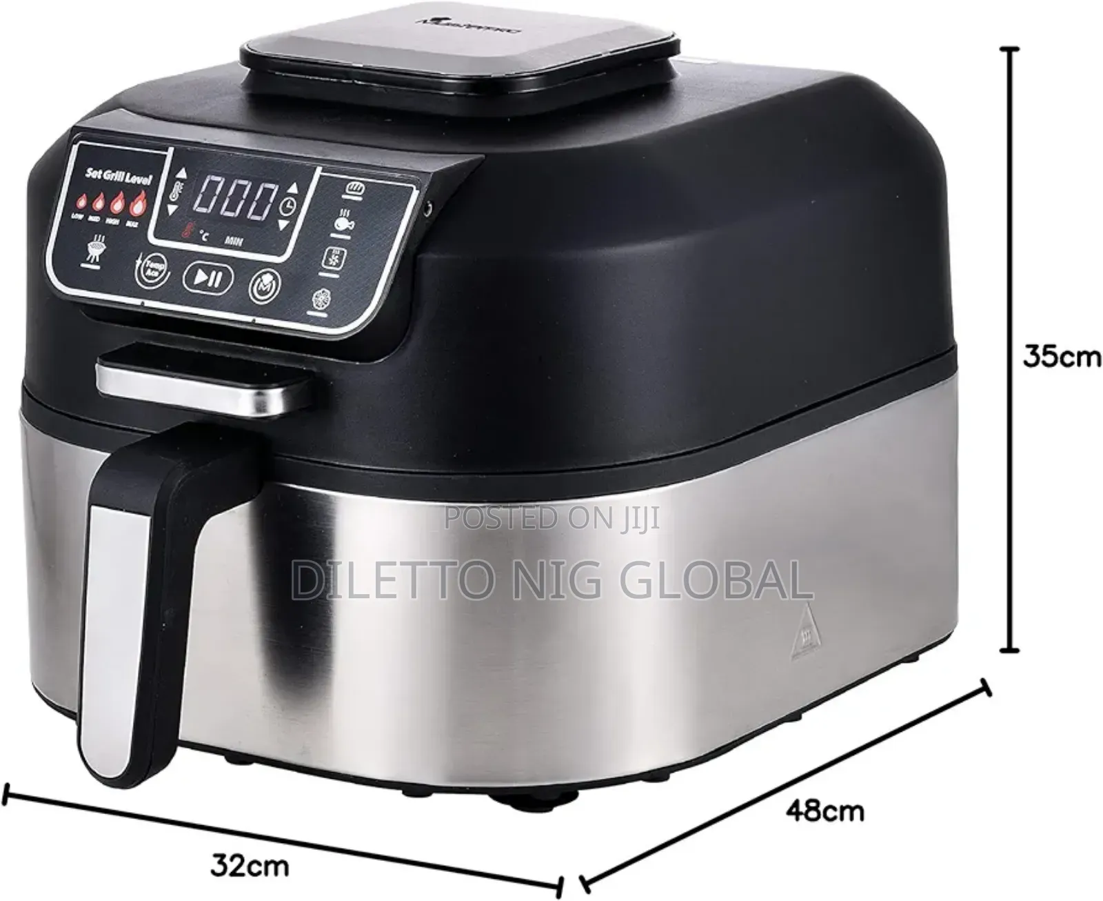 Smokeless Grill, Electric Grill With Cyclonic Air Max Technology