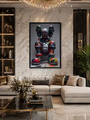 Modern Framed Wall Art 16x20 Inches – Slim Black Frame