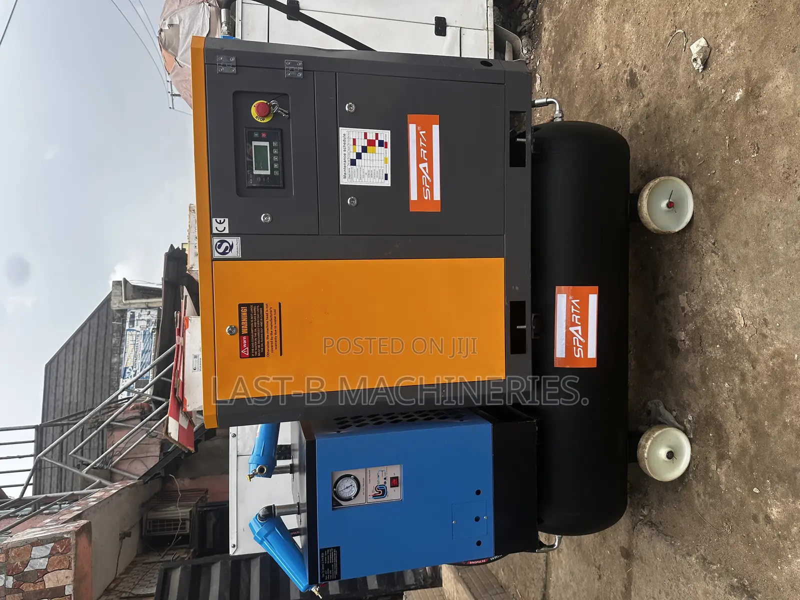 All in One Screw Compressor Machine (15kw,20hp,8bar)
