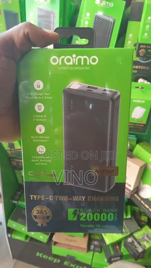 Oraimo Power Bank 20000 Type-C Two -Way Charging