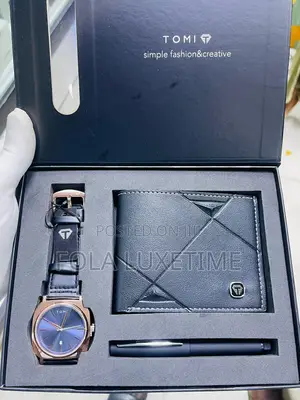 Tomi Men's Watch Minimalist Fashion Sports Watch Calendar Leather