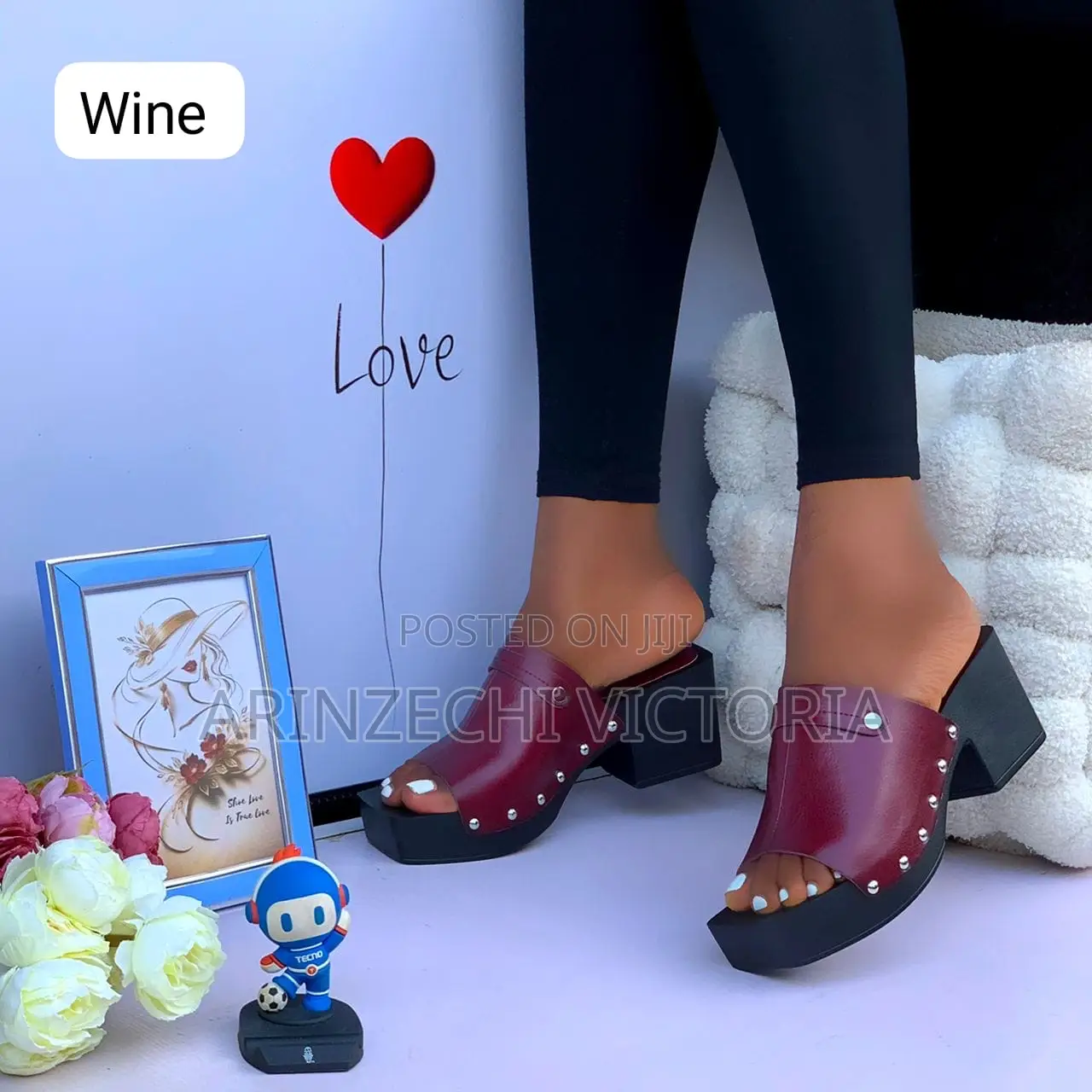 Block Slipper Heel
