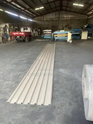 Loading Of Beige Oven Baked Aluminum Roofing Sheet