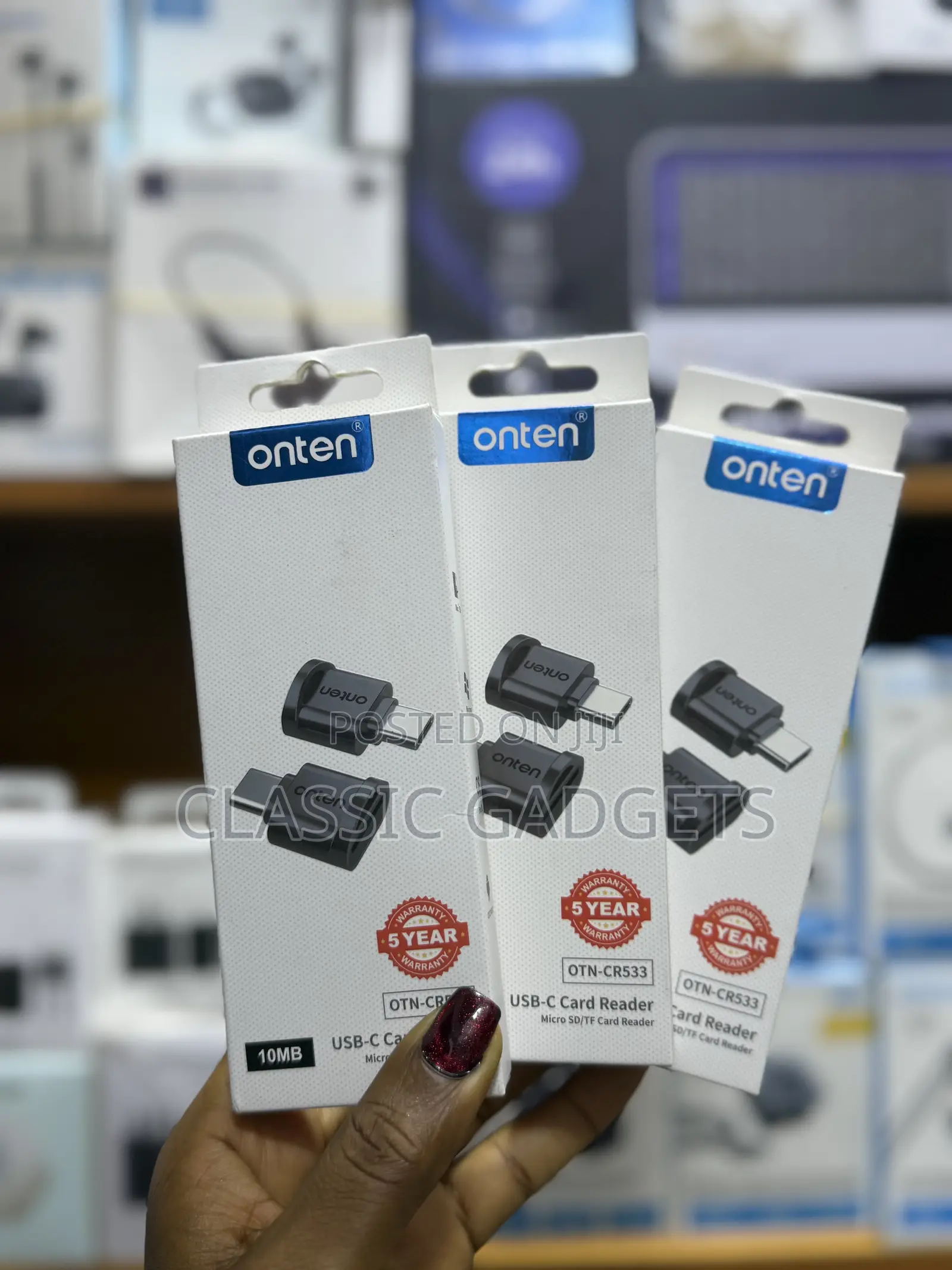 Onten Otn-Cr533 Type C to Mini Sd/Tf Card Reader and Transfer Adapter