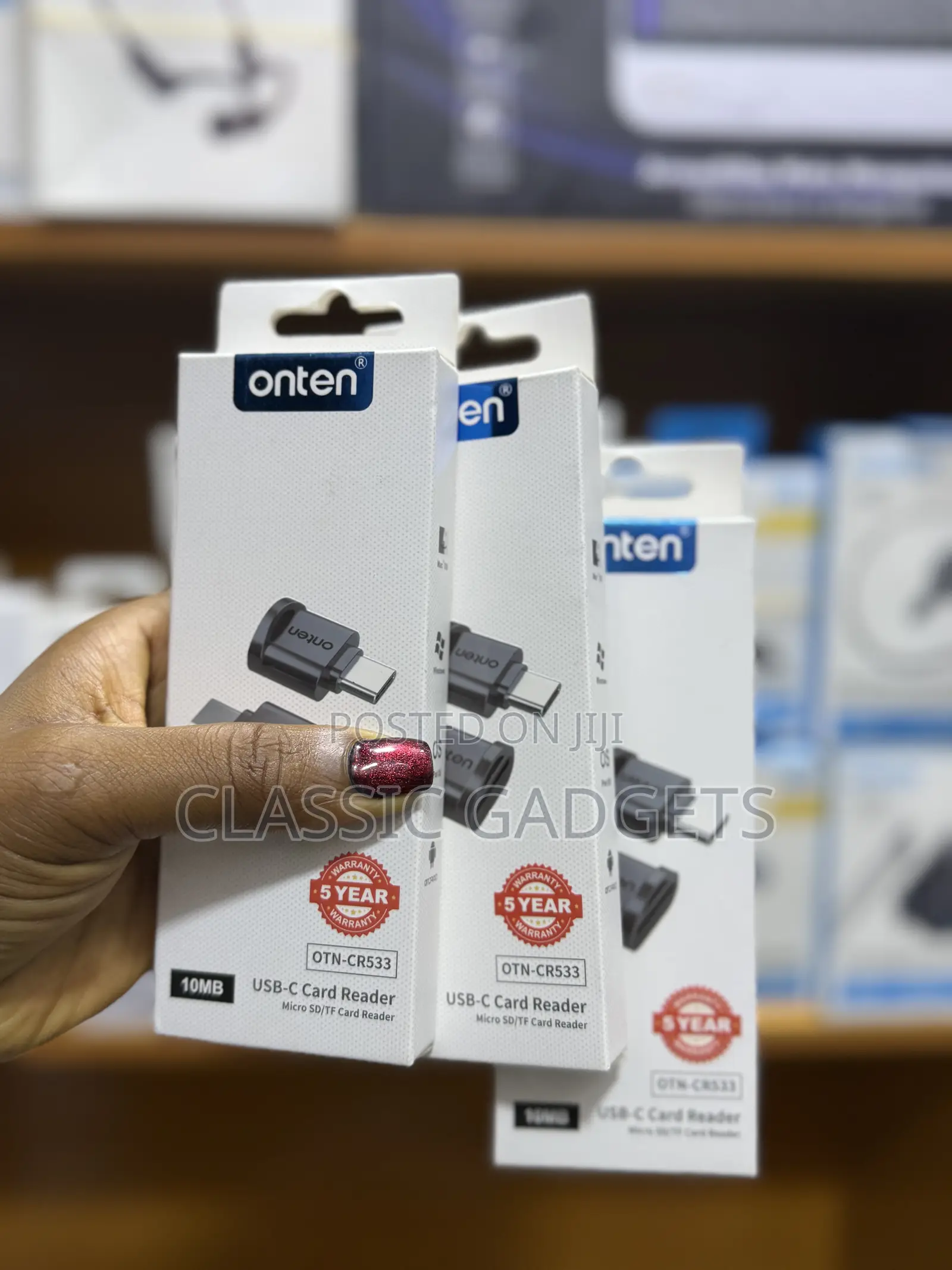 Onten Otn-Cr533 Type C to Mini Sd/Tf Card Reader and Transfer Adapter