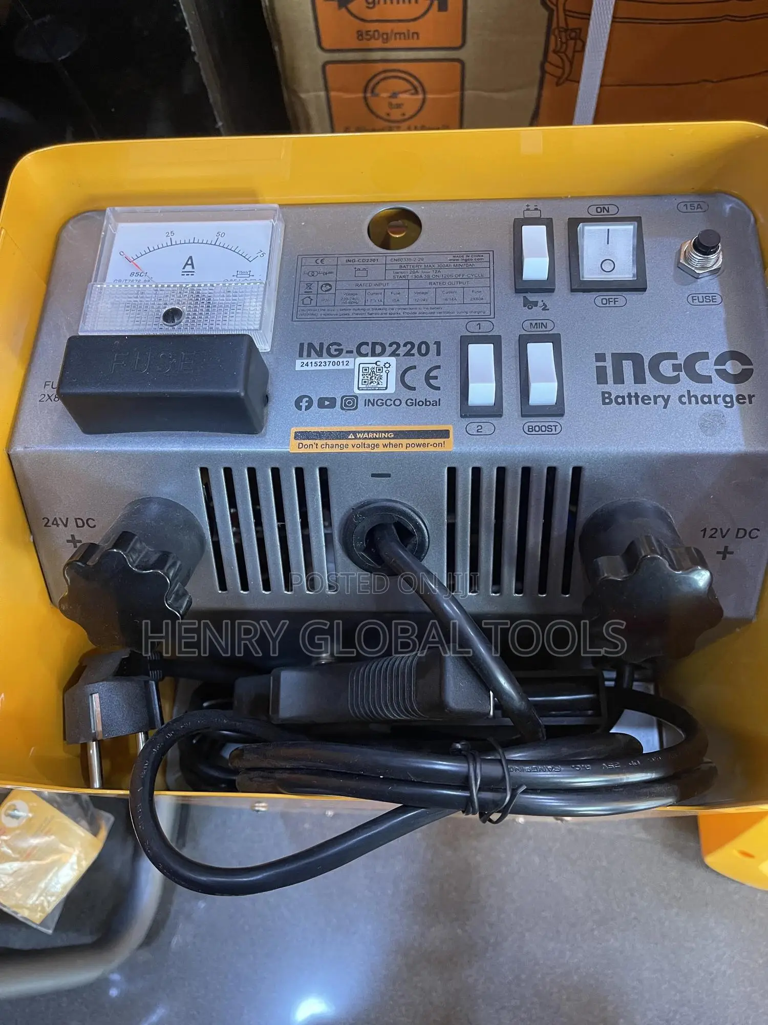 12v/24v 220/240v Ingco Battery Charging Machine