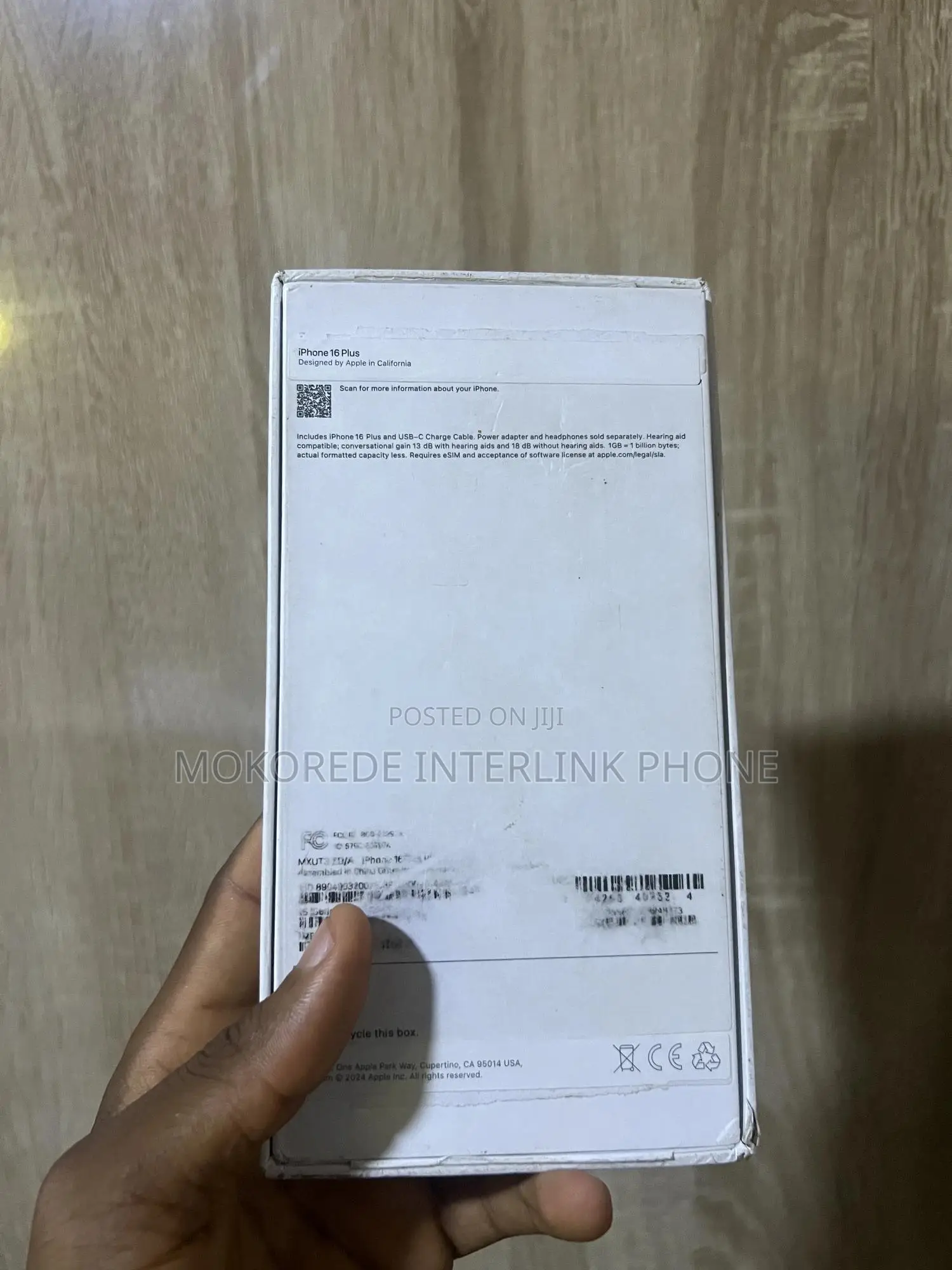 New Apple iPhone 16 Plus 128 GB Black