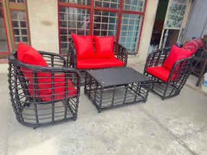 Outdoor 4seater Rattan Set