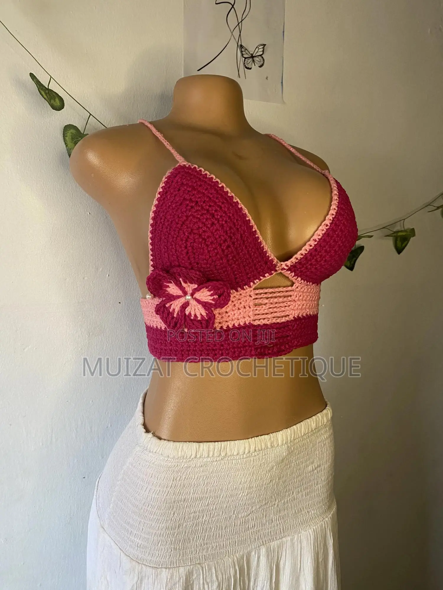 Crochet Tropical Bralette Top