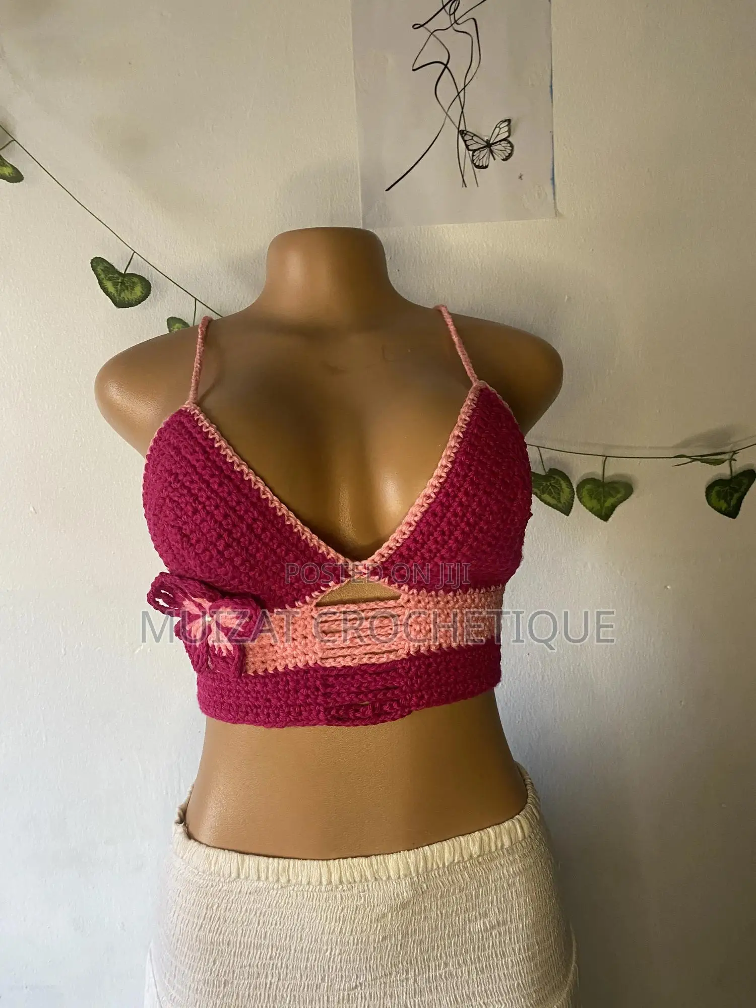 Crochet Tropical Bralette Top