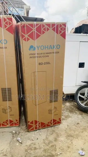 Yohako Uprigh' Solar Ice Maker Fr Ezer Av22(V-Dc12/24v Bd-258l