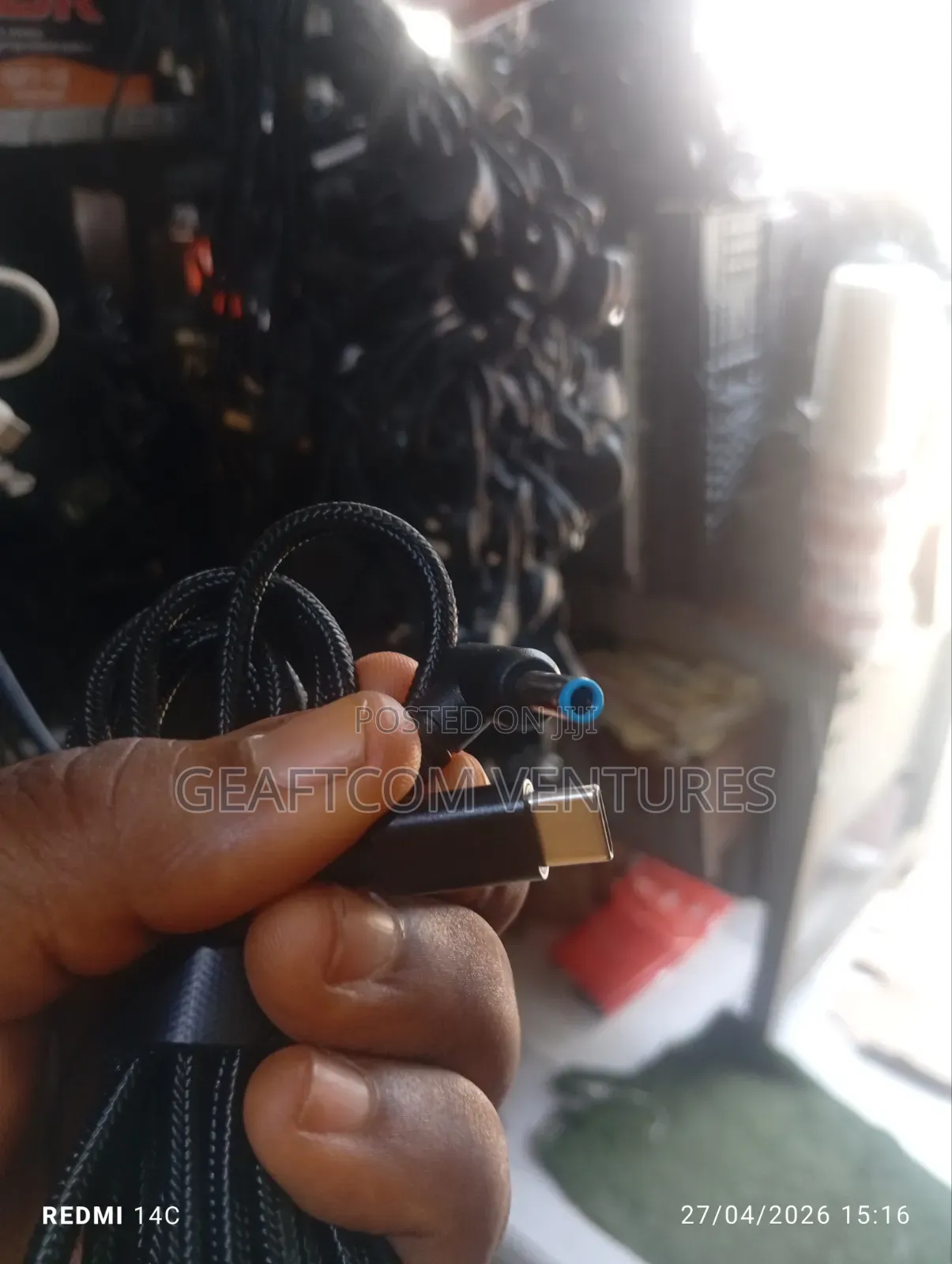 Type C Cable to Blue Mouth Charger