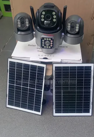 Solar Camera With Double Panel Available for Sale