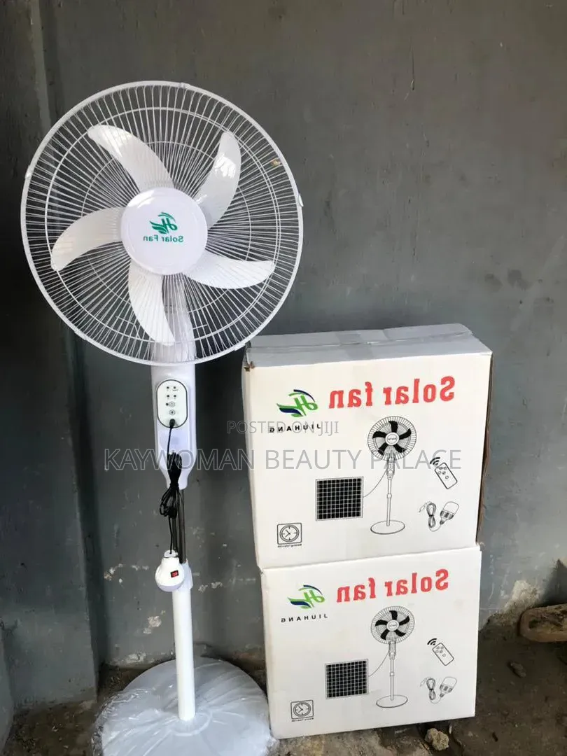 Solar and Rechargeable Fan