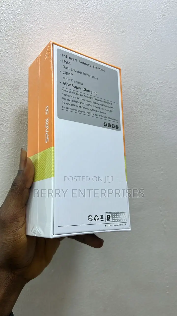 New Tecno Spark 50 128 GB Blue