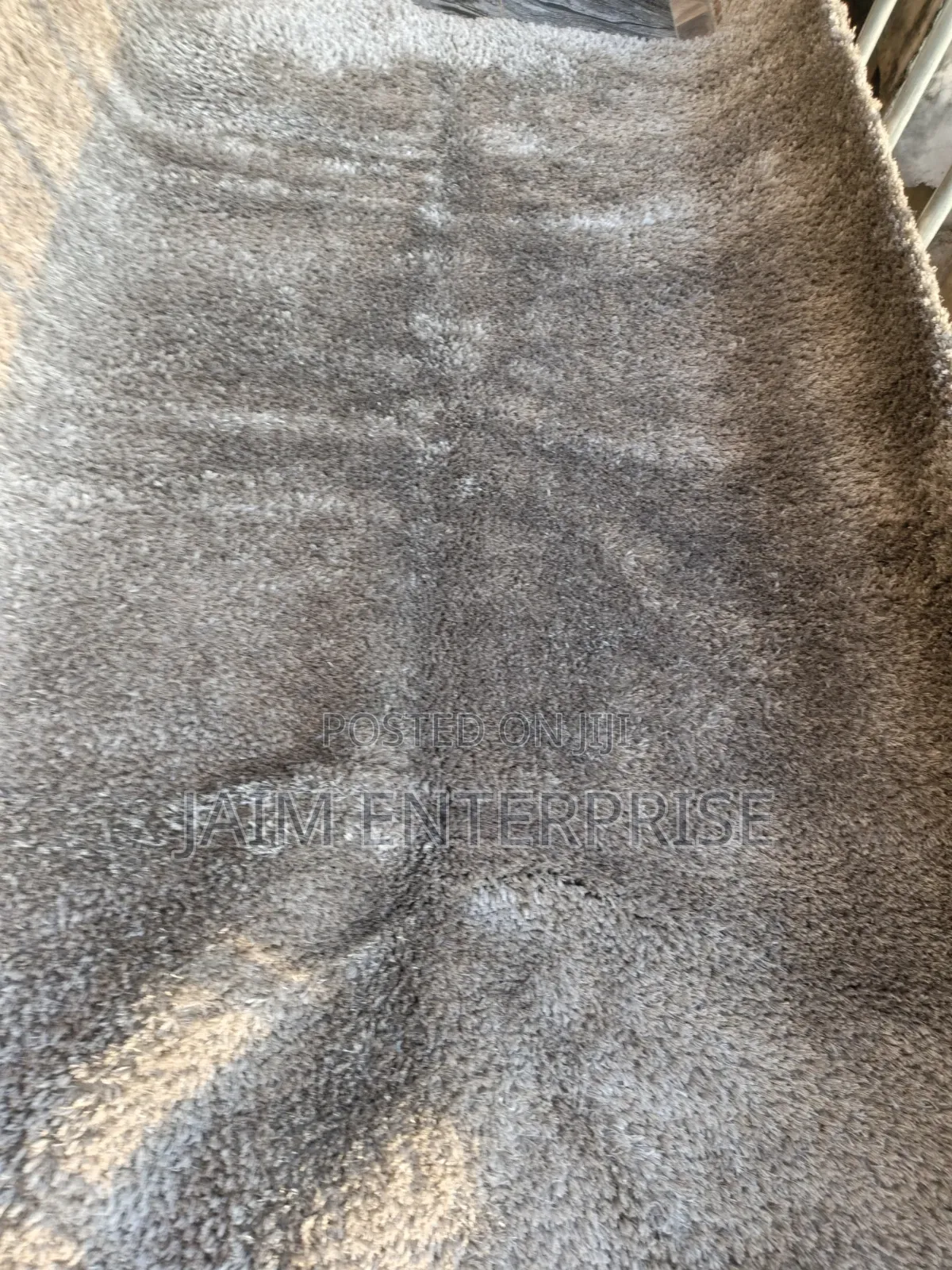 5 by 7 Silver Grey Turkish Used Center Rug