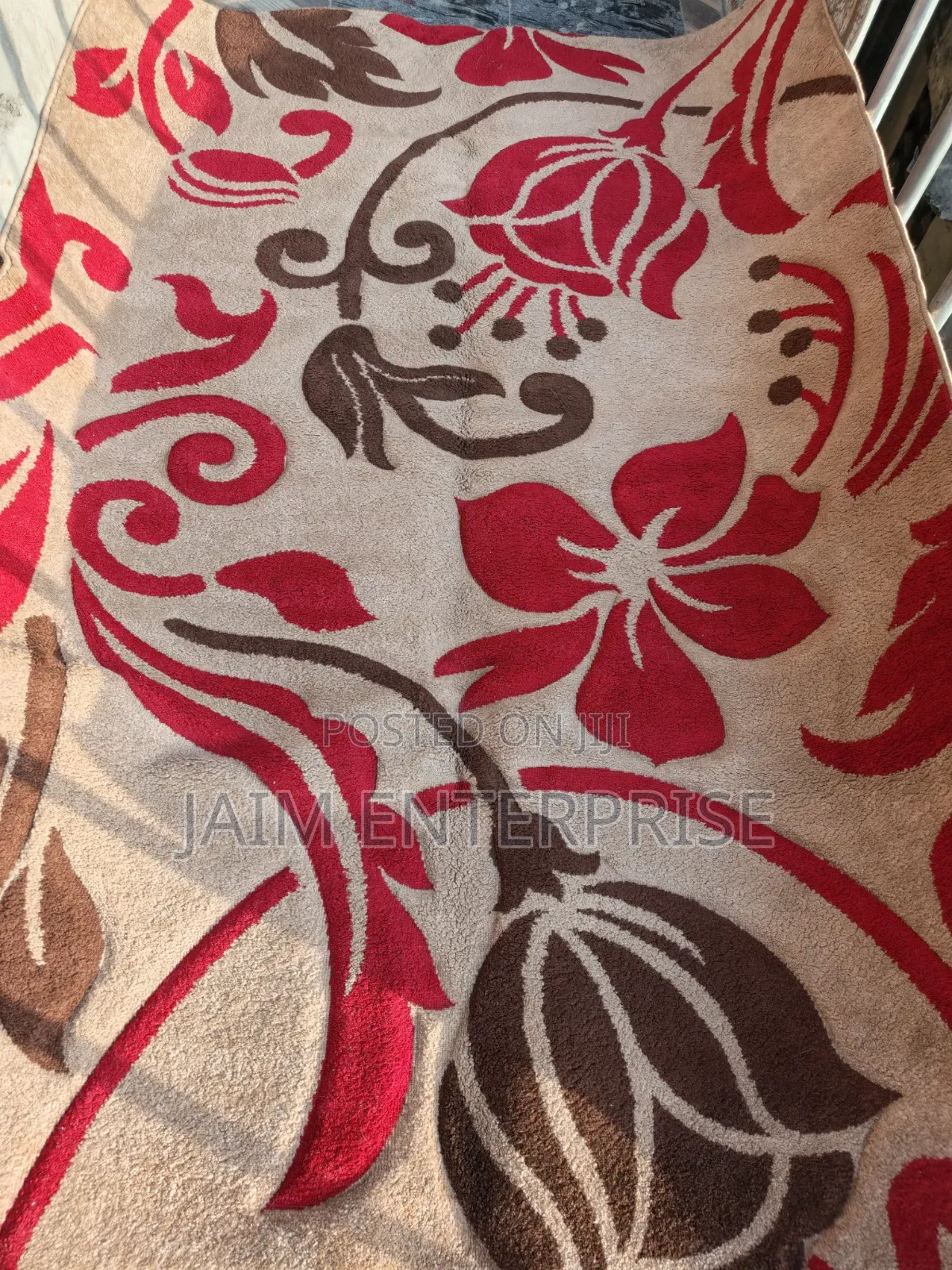 Turkish Used Multicolored 5 by 7 Persian Rug