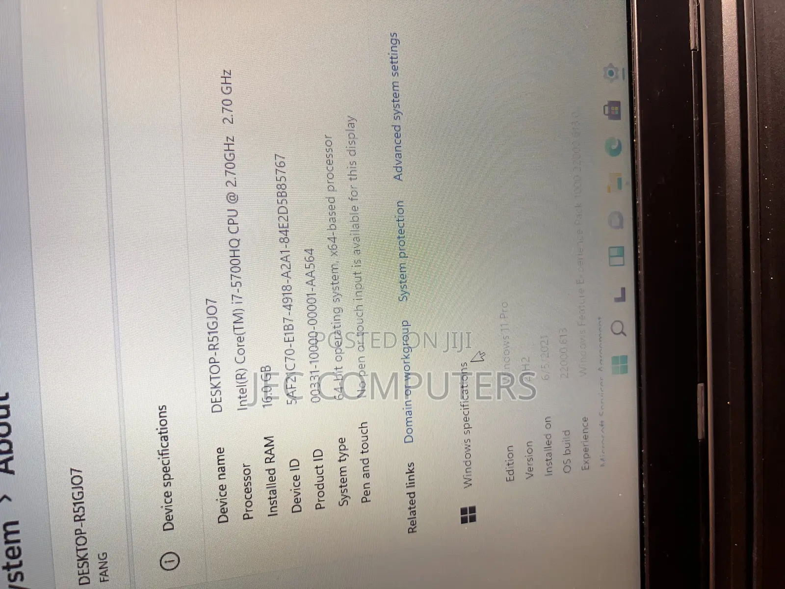 Laptop MSI Cyborg 15 16GB Intel Core i7 SSD 256GB