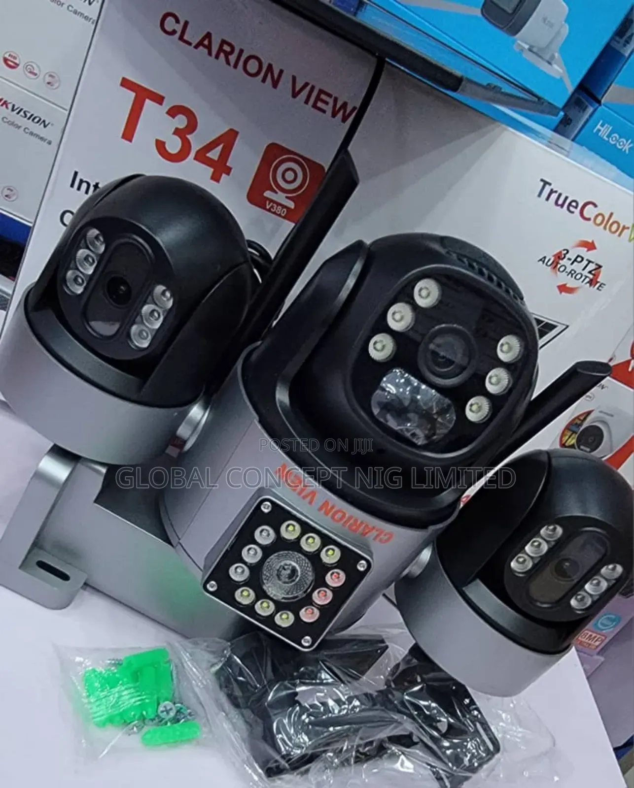 Triple Lens Solar Powered Camera
