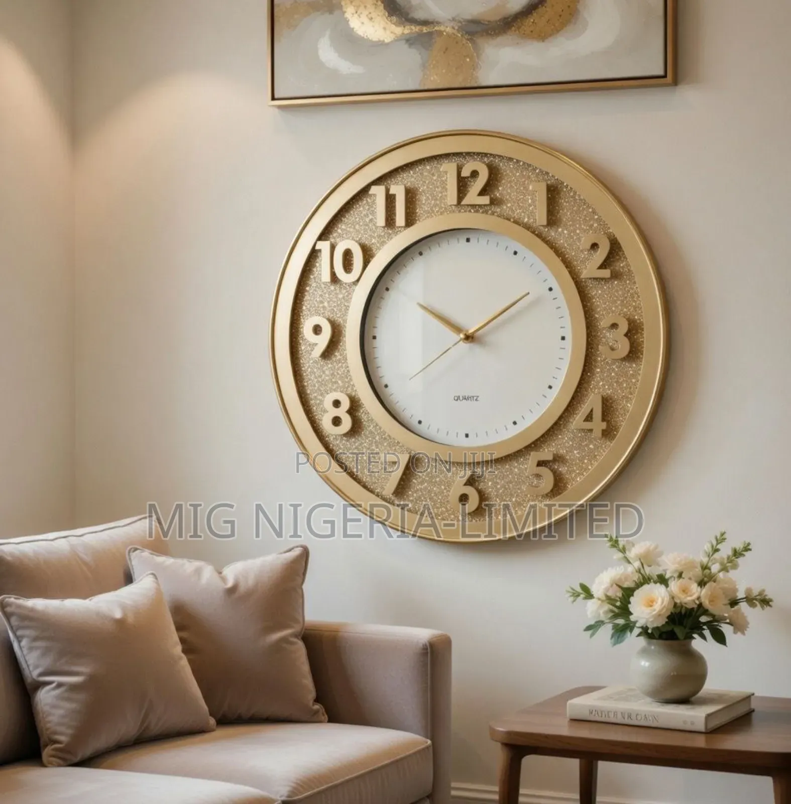 50cm New Modern Wall Circle Article Class Wall Clock