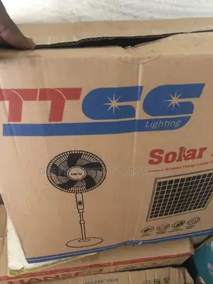 TTCC 16” Solar Rechargeable Inverter Fan With Solar Panel and Led Bulb