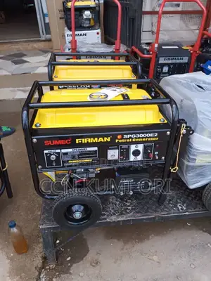 Sumec Fireman Spg3000e2 Generator. 4.5kva With Key Start and Tyres.