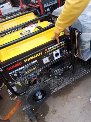 Sumec Fireman Spg3000e2 Generator. 4.5kva With Key Start and Tyres.
