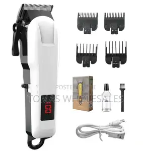 Professional Rechargeable Hair Clipper Kit – 12-piece Barber Set