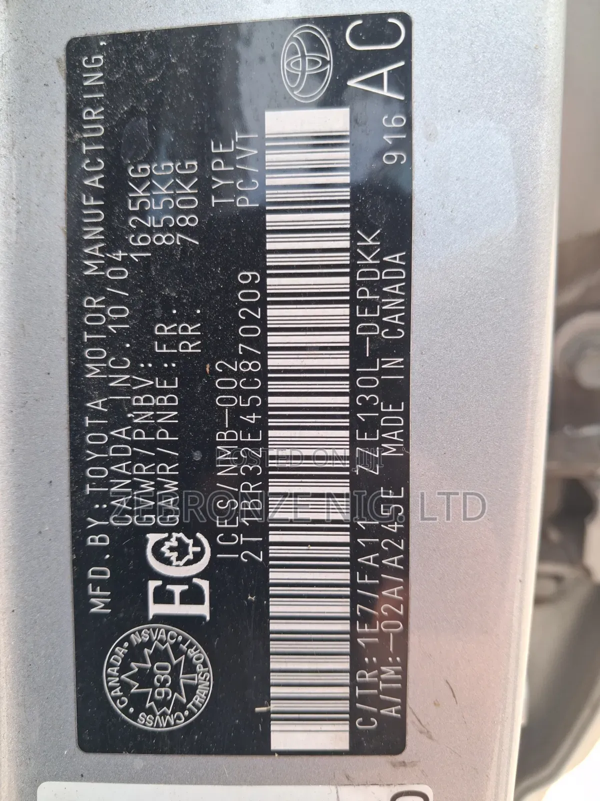 Toyota Corolla CE 2005 Silver