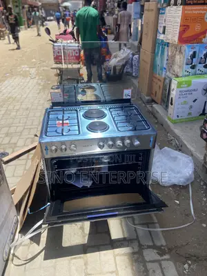 Maxi Gas Cooker 60x90 Cm (4+2) Burners Inox