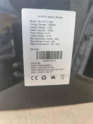 Anern 12v 100ahps Lithium Iron Battery
