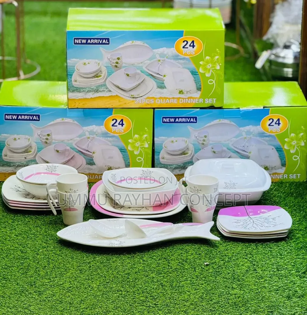 24pcs Unbreakable Dinner Set