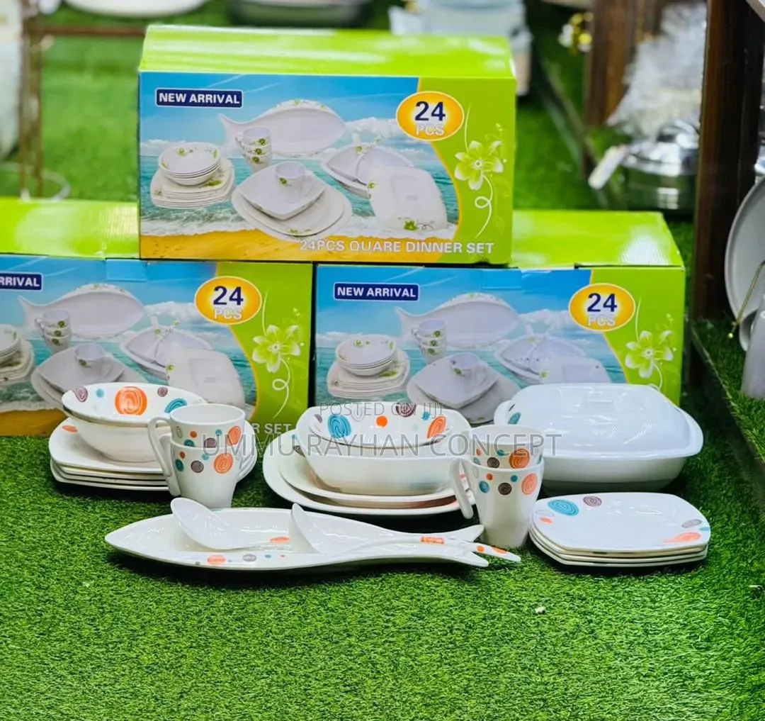 24pcs Unbreakable Dinner Set