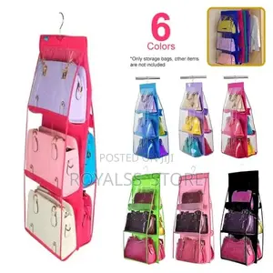 6-pocket Hanging Handbag Organizer