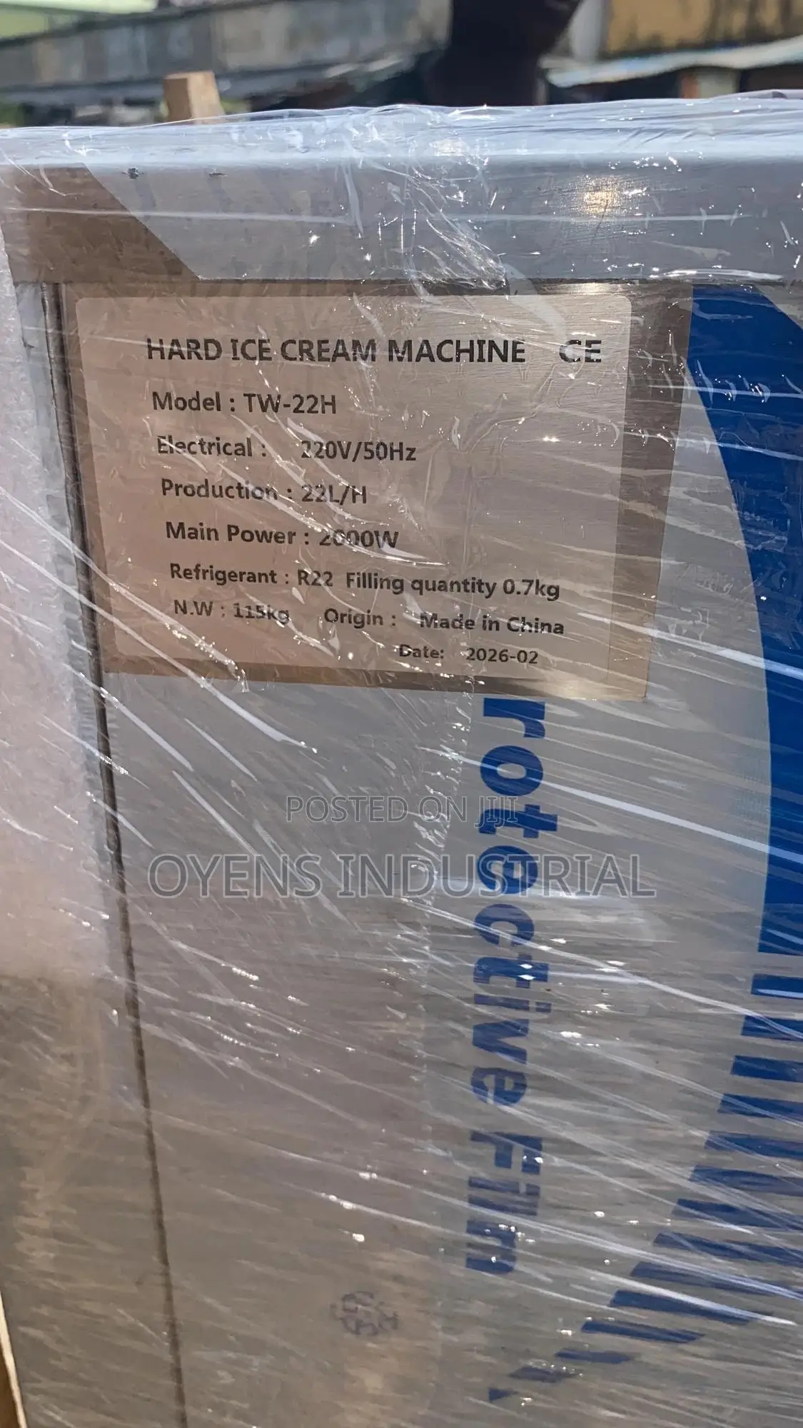 Hard Ice Cream Batch Freezer Machine